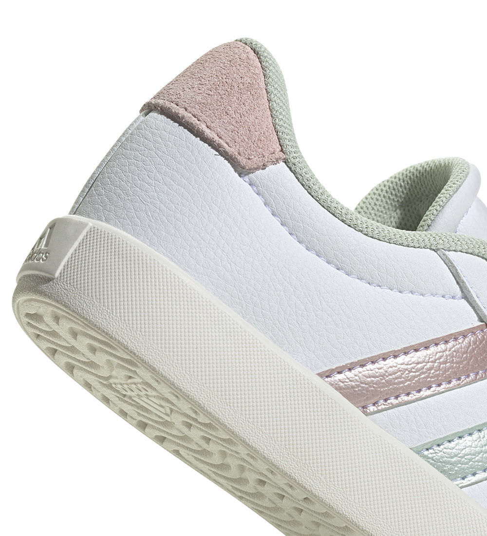 adidas Performance Skór - VL Court 3.0 K - Hvítur/Bleikt/Grænt