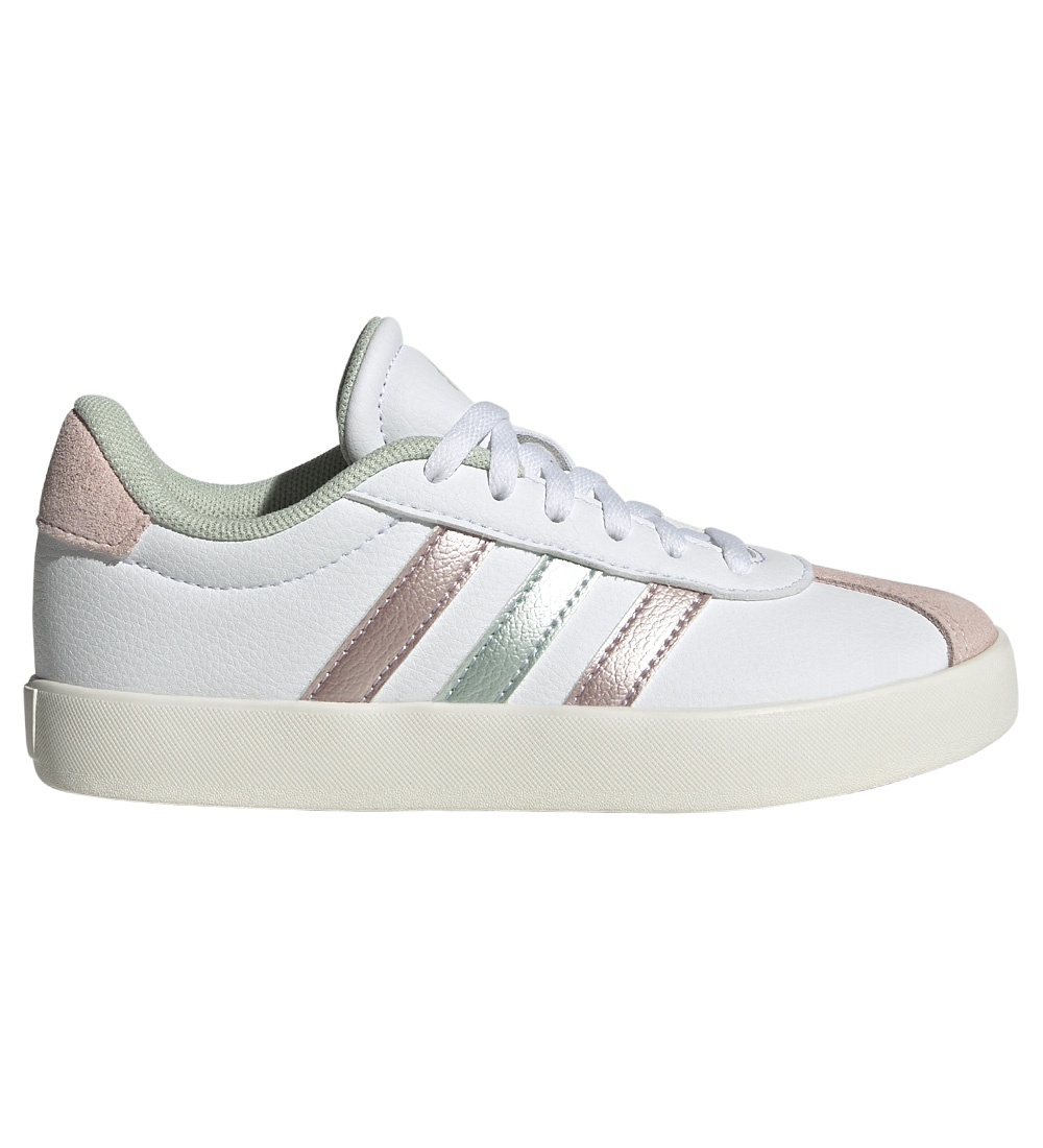 adidas Performance Skór - VL Court 3.0 K - Hvítur/Bleikt/Grænt