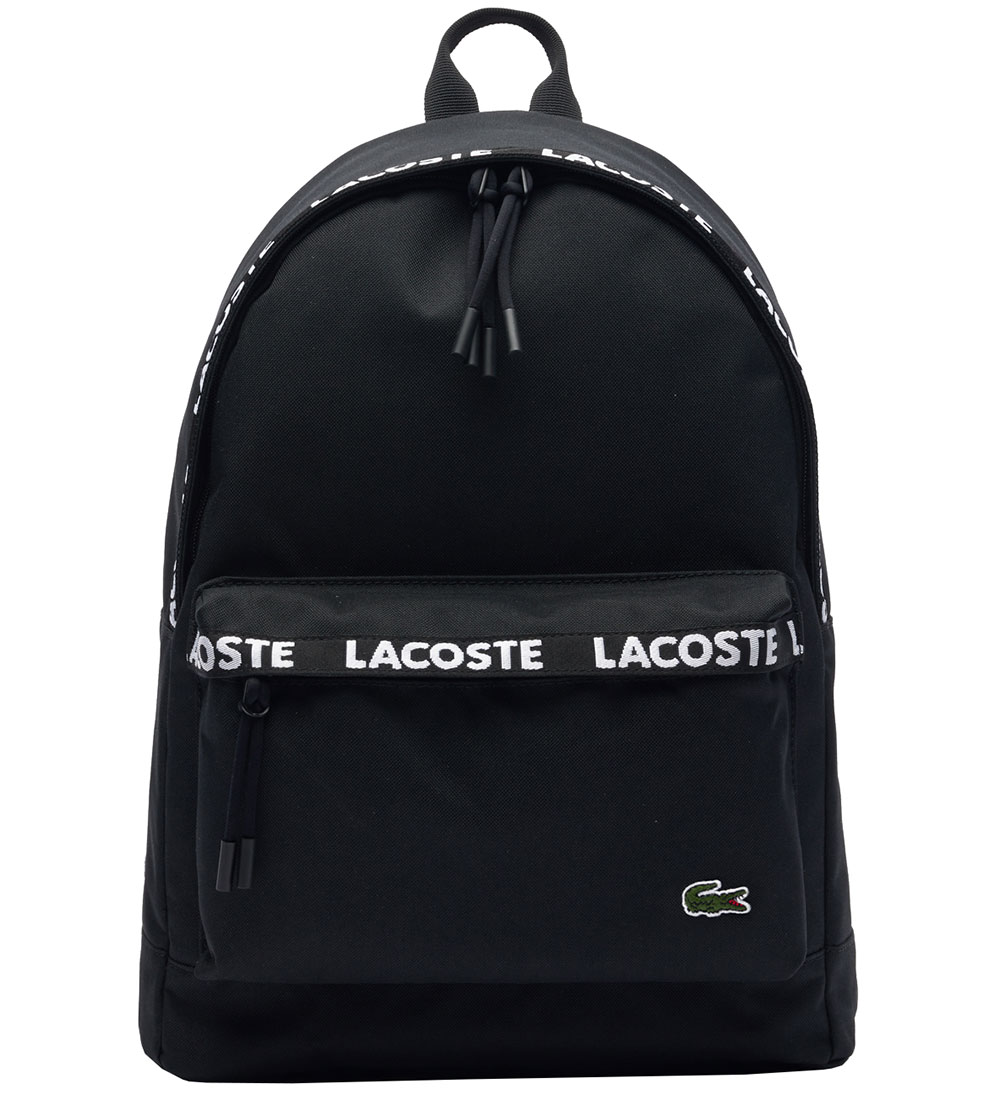 Lacoste Backpack - Black w. Logo Stripe