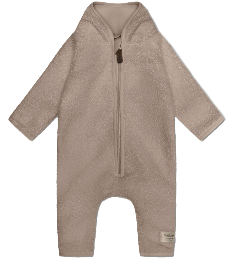 Mini A Ture Flísgalli - Teddy - MatAdel - Grey Brown