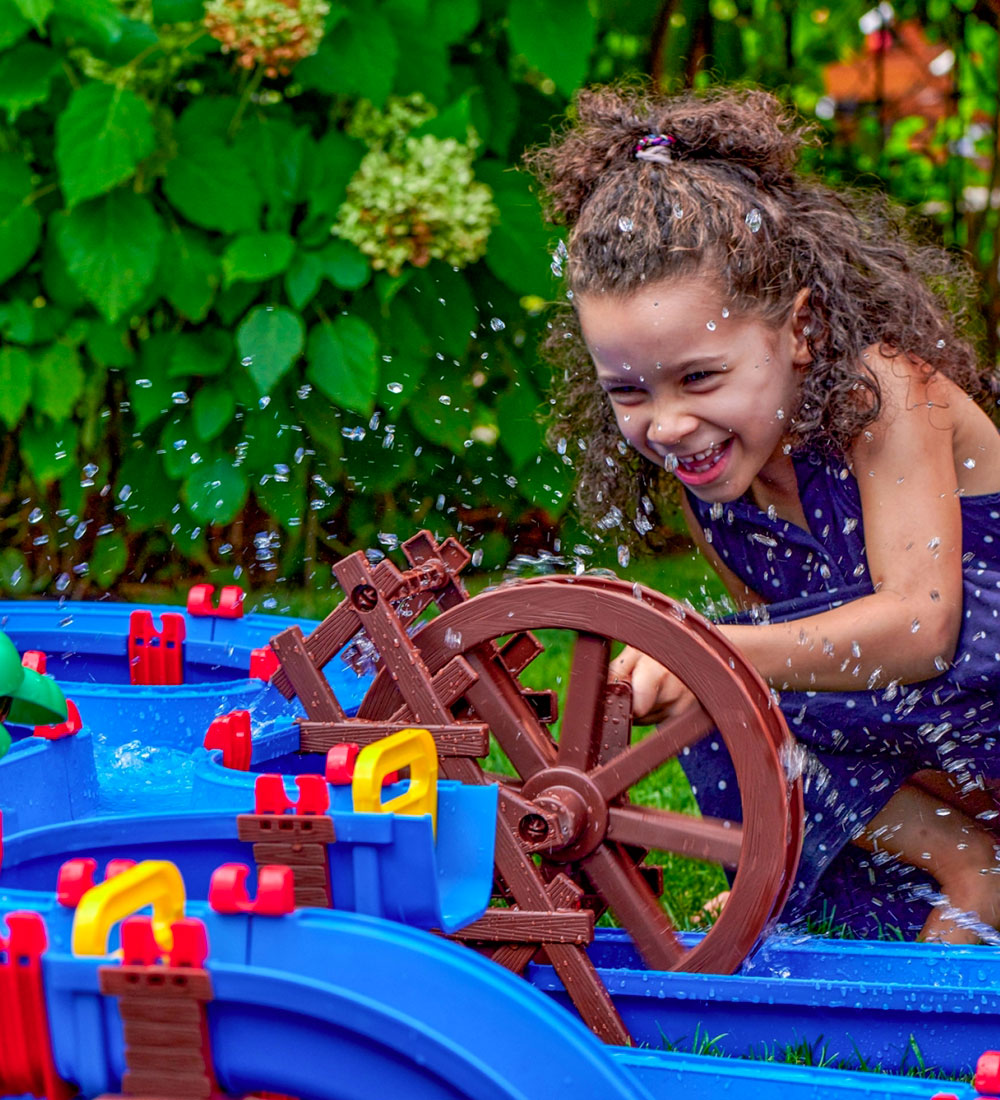 AquaPlay Wasserbahn - 126x104 cm - 109 Teile - Mega Water Wheel