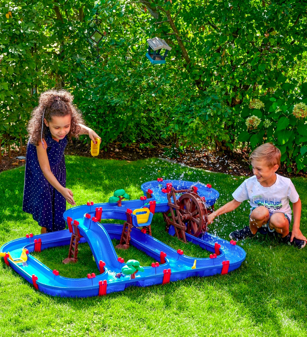 AquaPlay Wasserbahn - 126x104 cm - 109 Teile - Mega Water Wheel