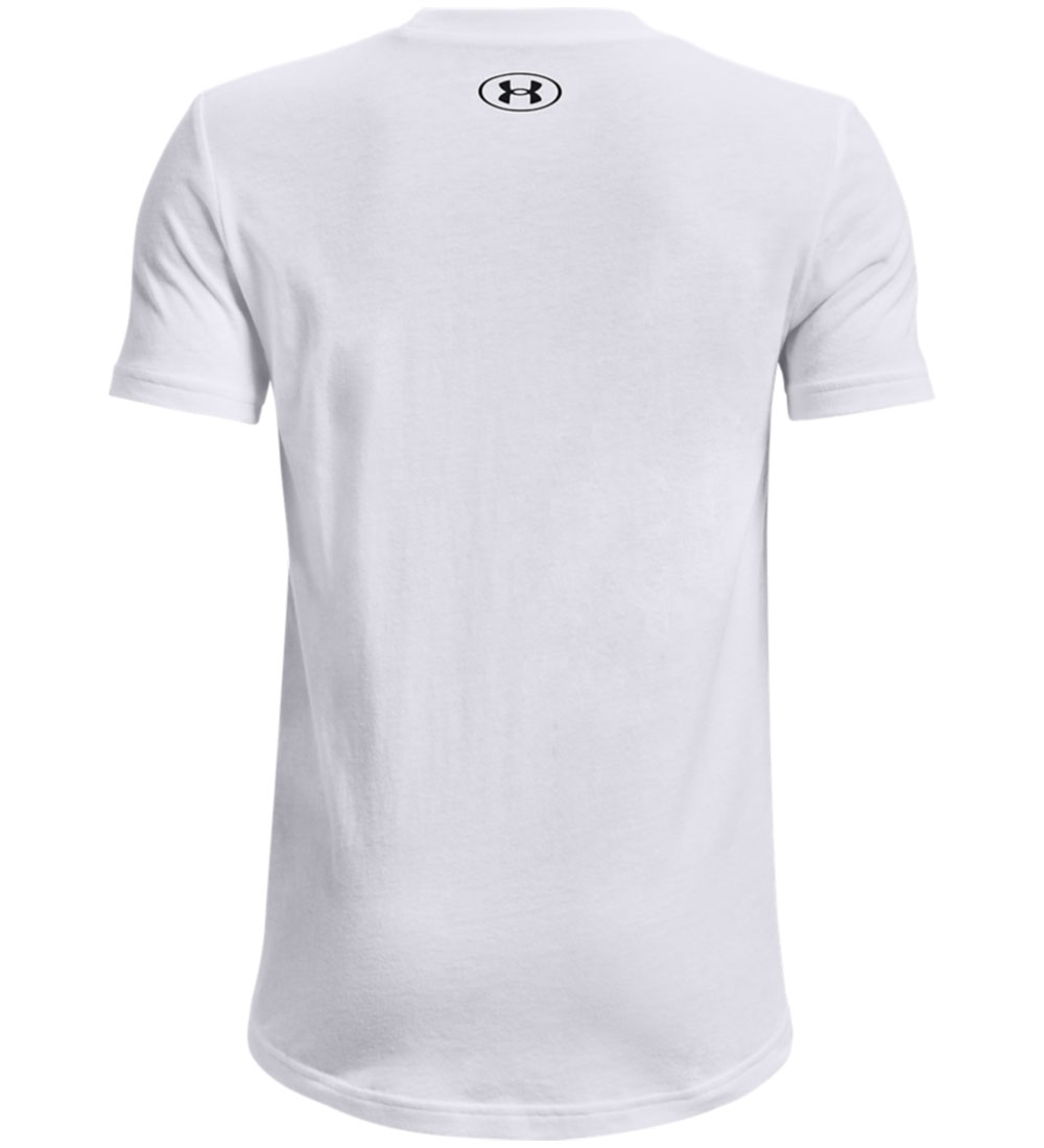 Under Armour T-shirt - Sport Style Logo - White w. Black