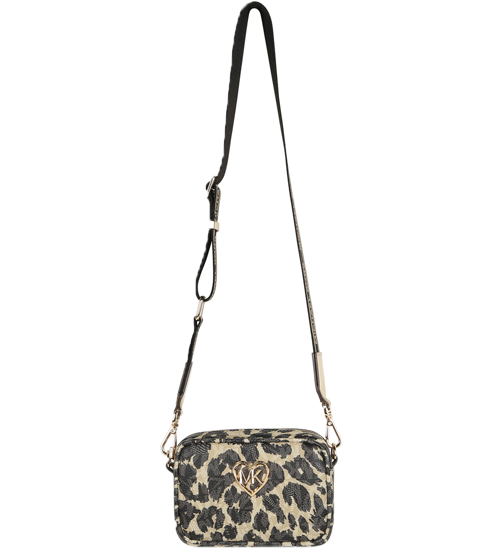 Michael Kors Shoulder Bag - Stone w. Leopard Print