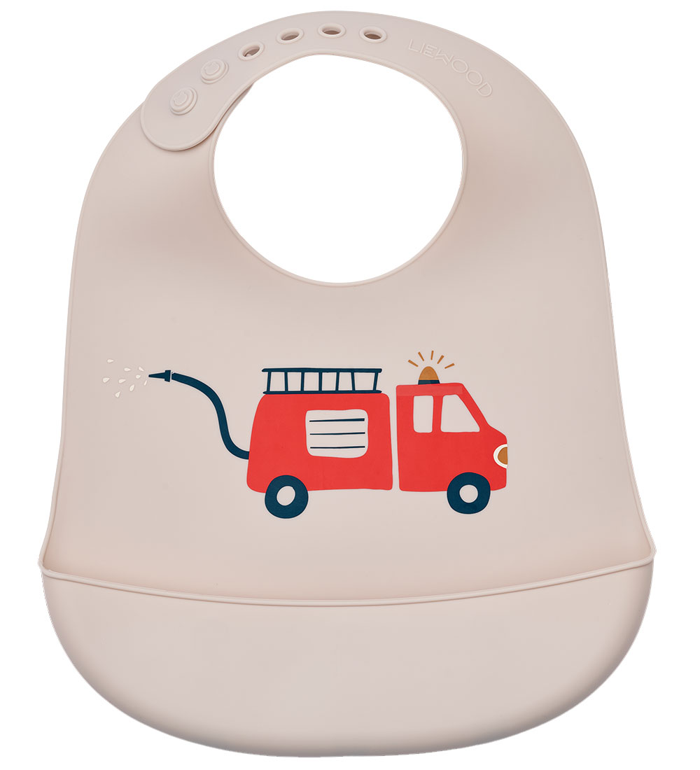 Bavoirs Liewood - Silicone - 2 Pack - Tilda - Véhicule d'urgence