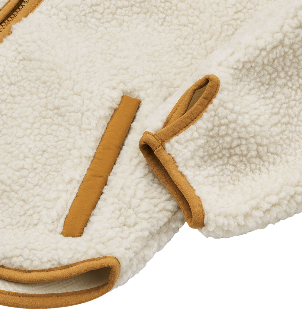 Liewood Fleece Jacket - Mara - Sandy/Golden Caramel Mix