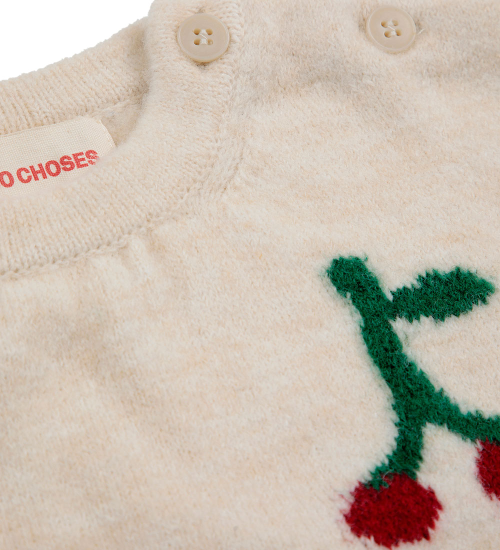Bobo Choses Blouse - Knitted - Cherry - Off White