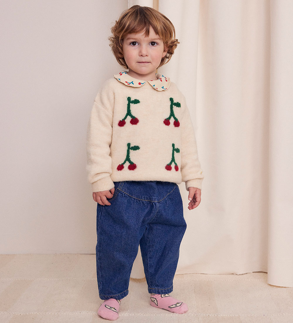 Bobo Choses Blouse - Knitted - Cherry - Off White