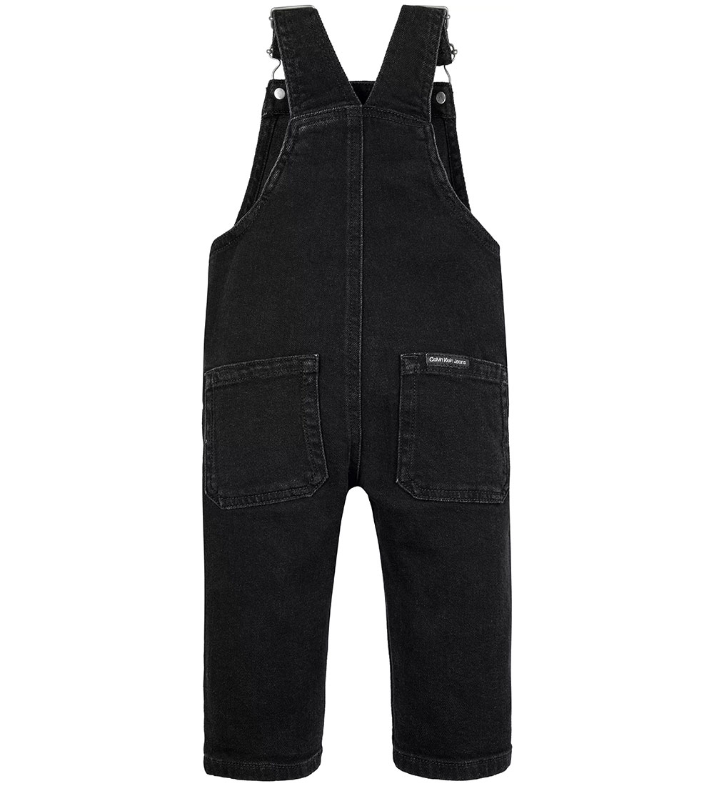 Calvin Klein Overalls - Denim Dungaree - Washed Black