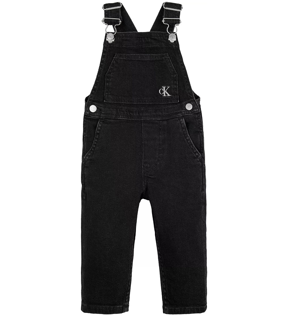 Calvin Klein Overalls - Denim Dungaree - Washed Black