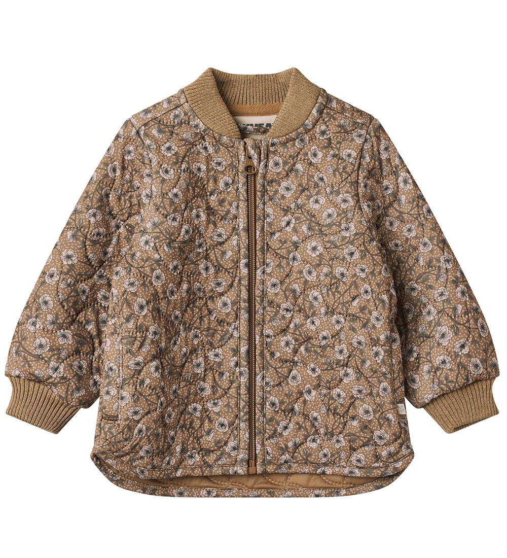 Wheat Thermo Jacket - Loui - Caramel Anemones