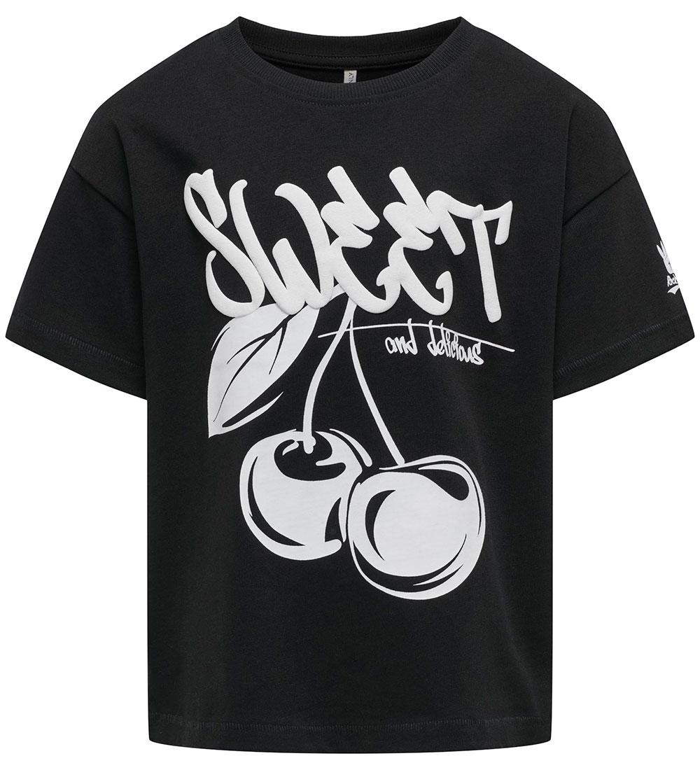 Kids Only T-Shirt - KogCilla - Black/Sweet