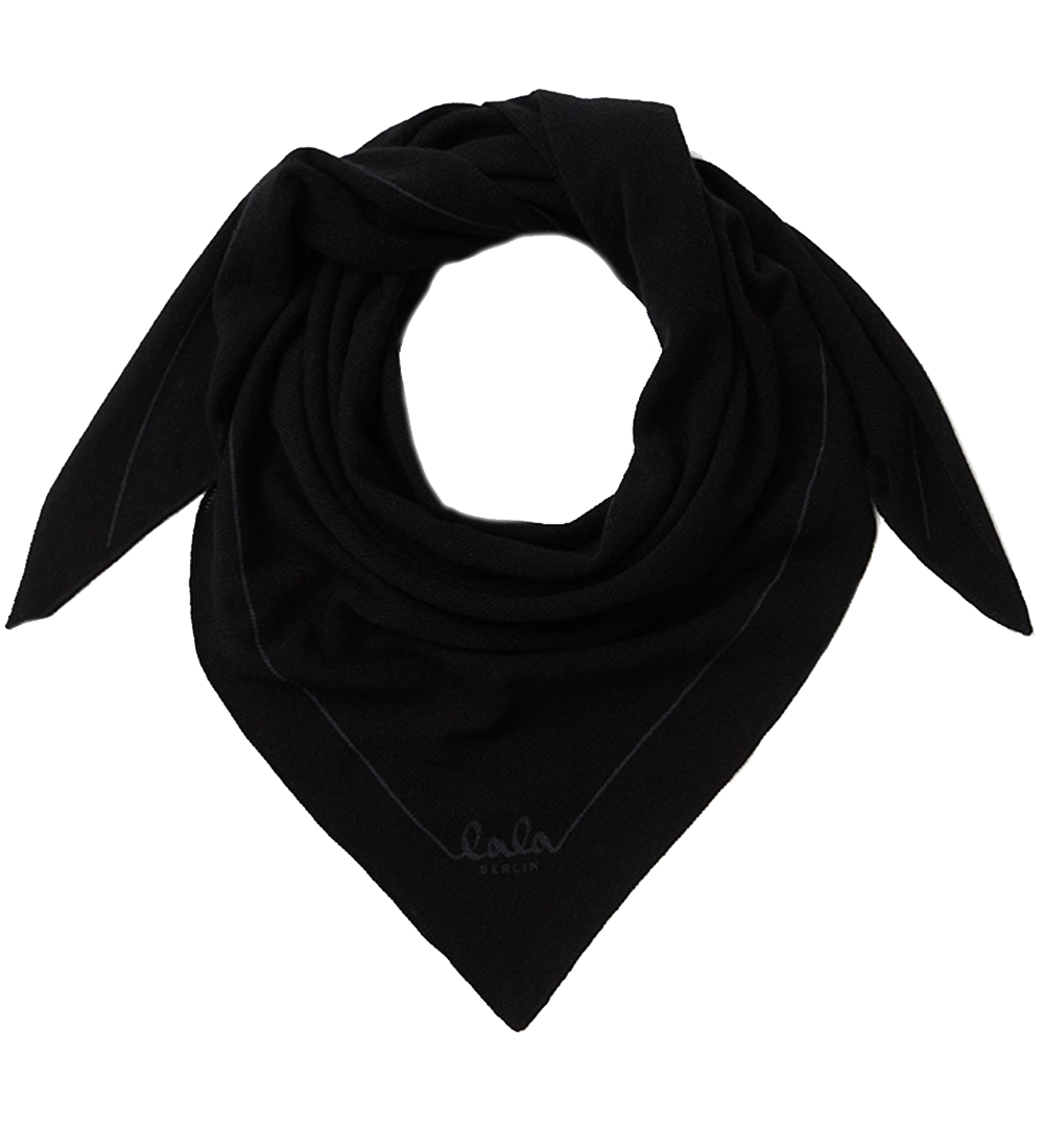 Écharpe Lala Berlin - 162x85 - Triangle Solid M - Noir