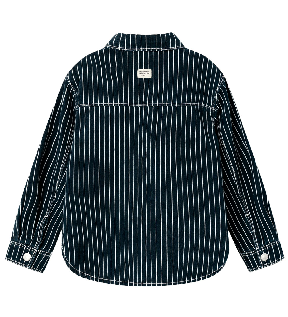Name It Denim Jacket - NkfMine - Dark Sapphire Stripes