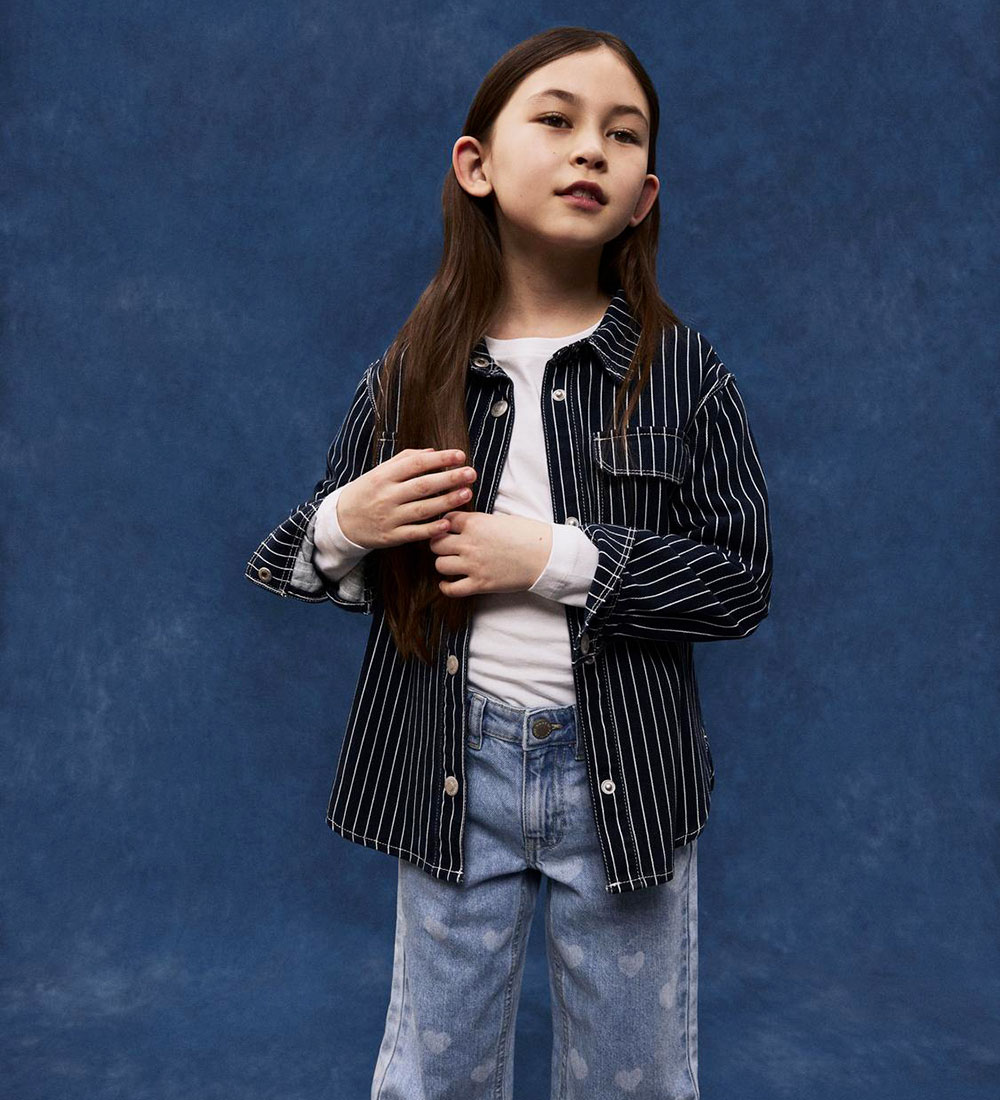 Name It Denim Jacket - NkfMine - Dark Sapphire Stripes