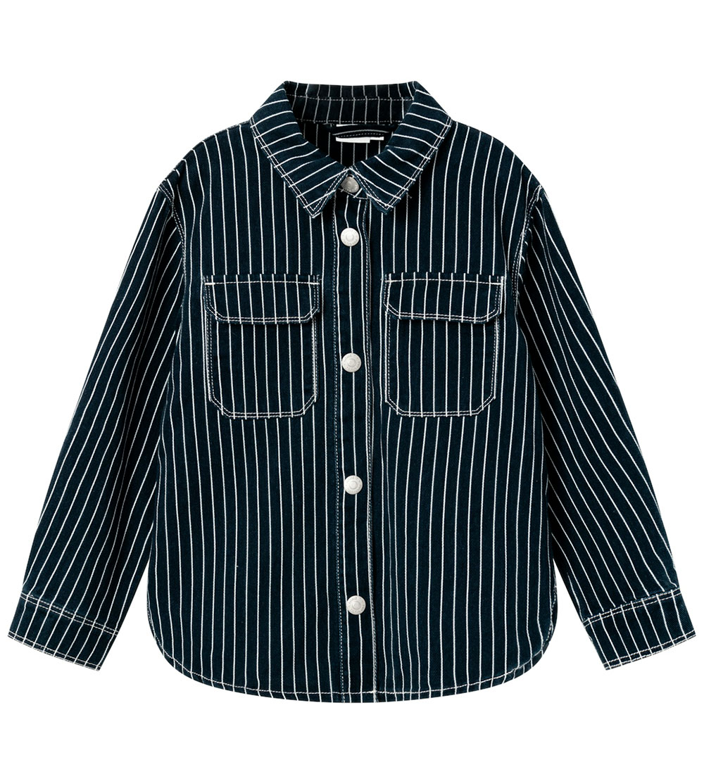 Name It Denim Jacket - NkfMine - Dark Sapphire Stripes
