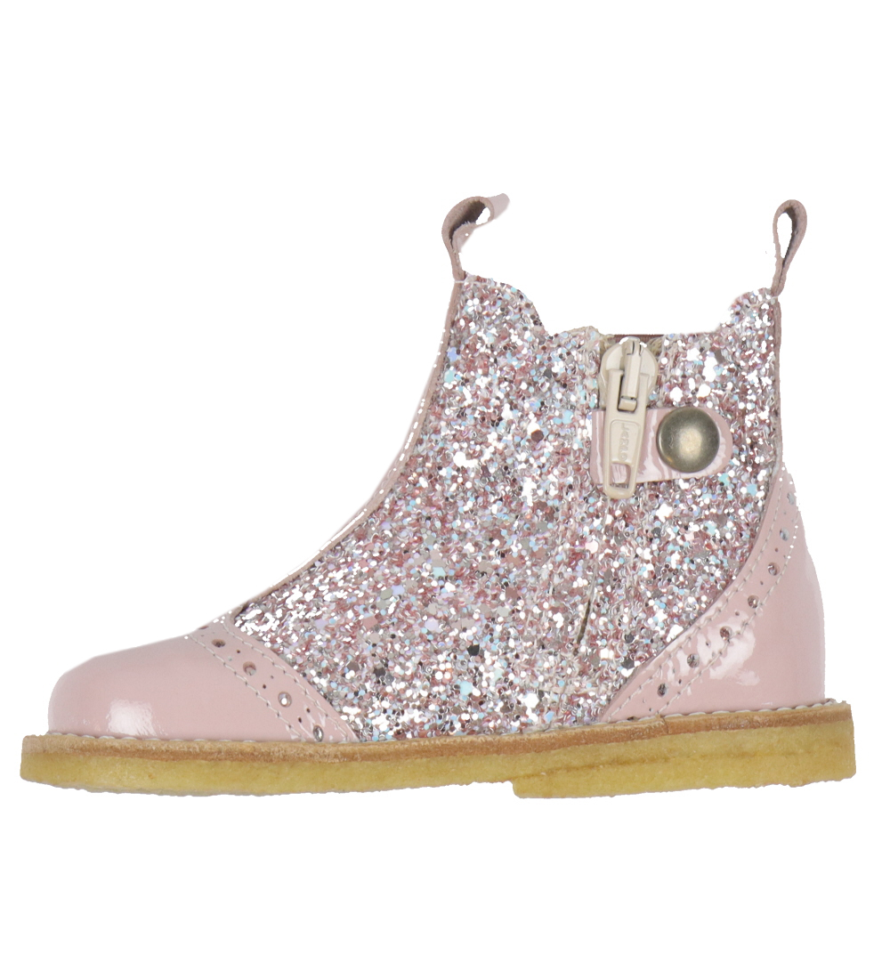 Angulus Boots - Chelsea - Mauve w. Glitter