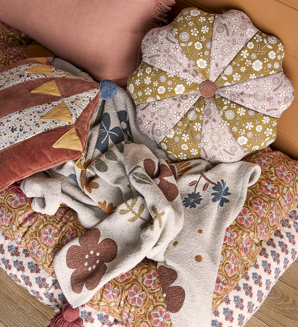 Bloomingville Mini Teppi - 160x130 cm - Bryn - Brúnt M. Prentað