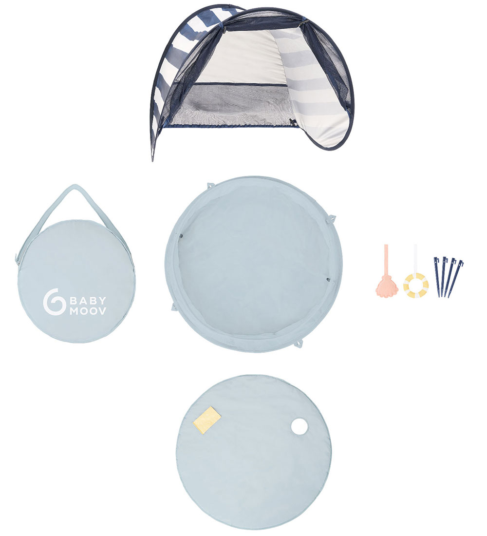 Babymoov Beach tent/Sponge pool - Aquani - UV50+ - Blue Waves