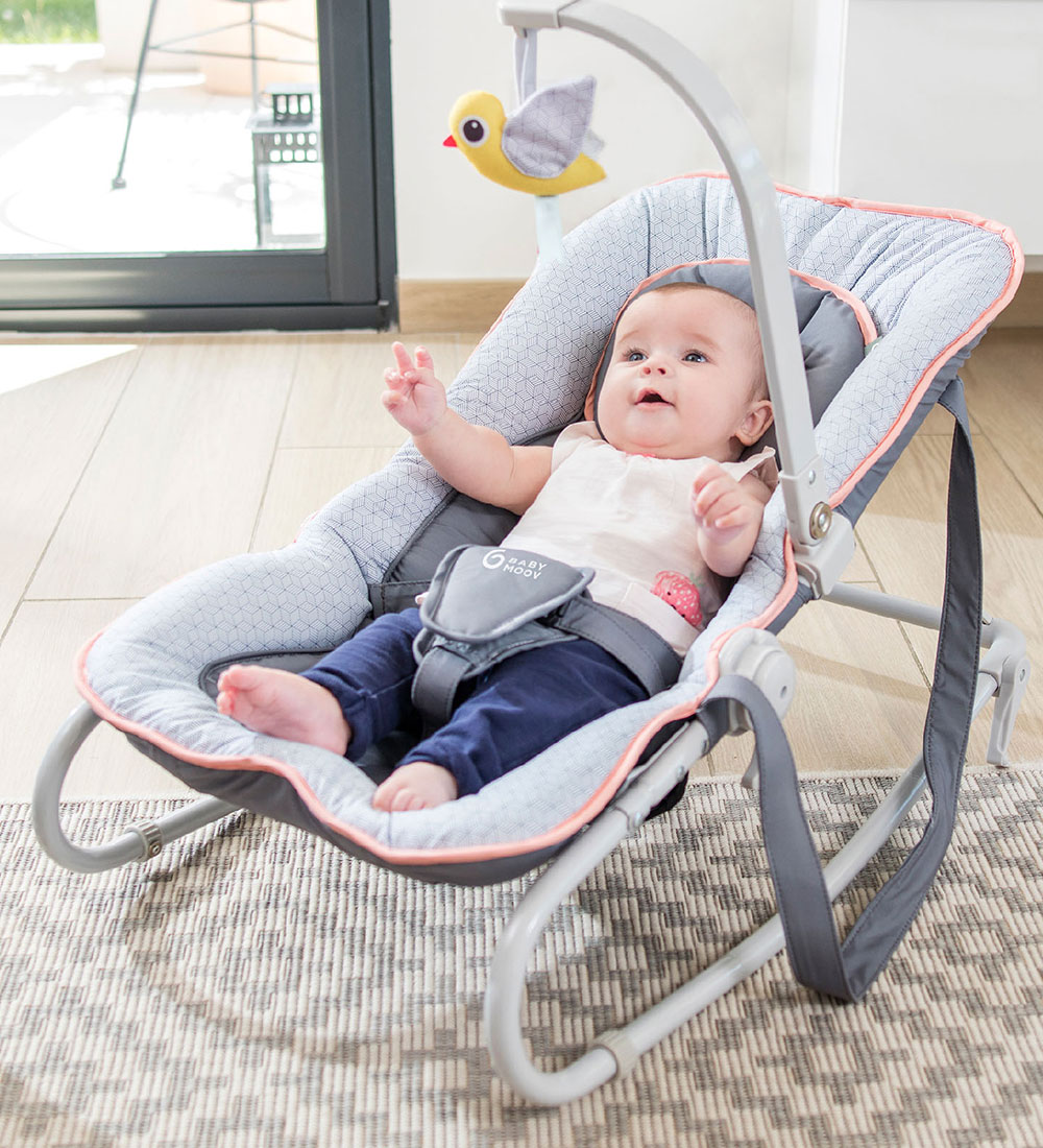Babymoov SlantChair - Bubble - 63x40x48 cm - Graphik Peach