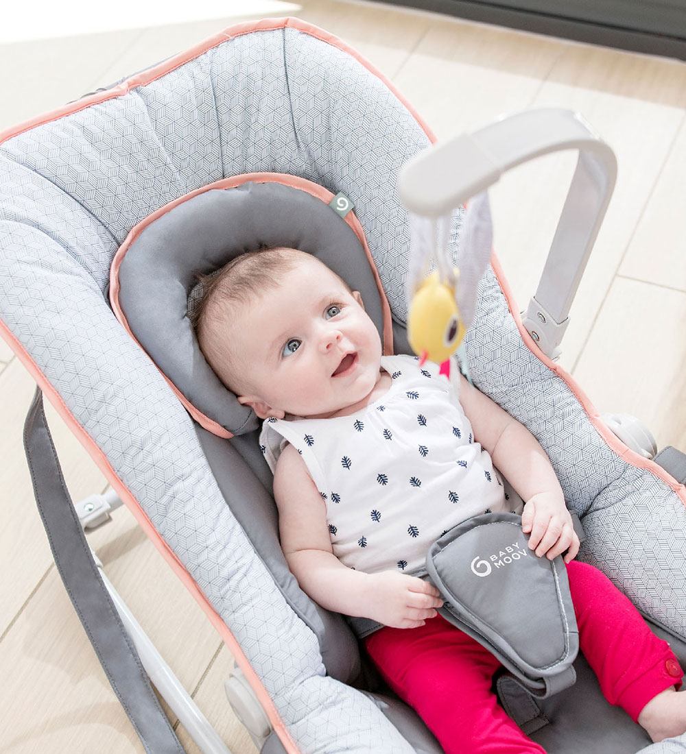 Babymoov SlantChair - Bubble - 63x40x48 cm - Graphik Peach