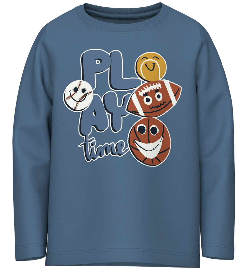 Name It Blouse - NmmVux - Coronet Blue/Play Hours