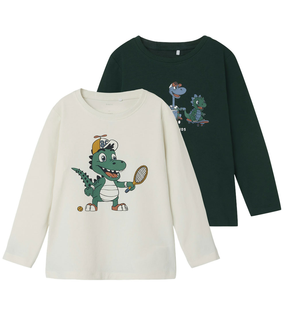 Name It Bluse - NmmVux - 2er-Pack - Pine Grove/Jet Stream/Tennis