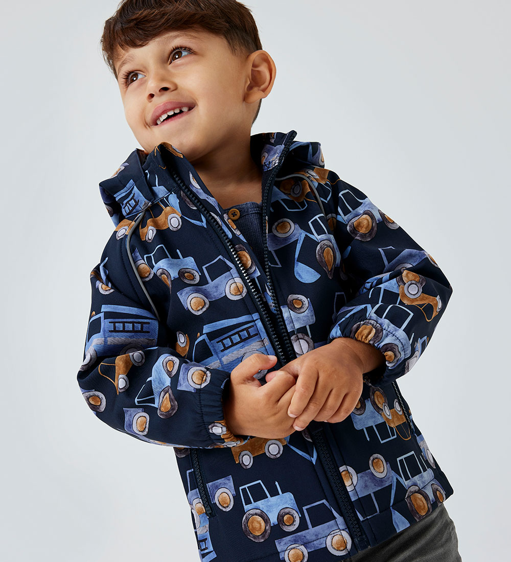 Name It Softshell Jacket w. Fleece - NmmAlfa08 - Dark Sapphire w