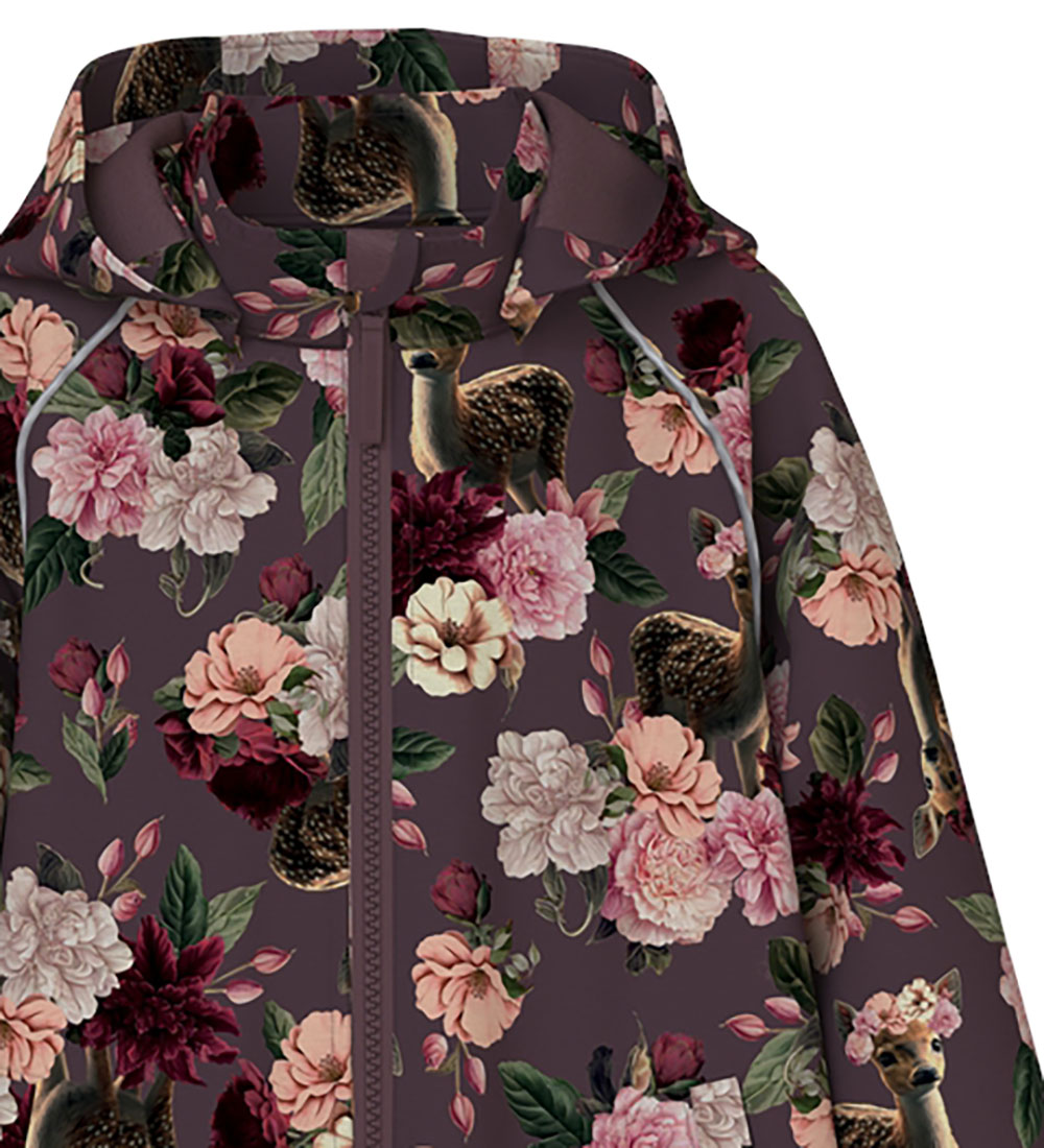Name It Softshell Suit w. Fleece - NmfAlfa08 - Huckleberry/Deer