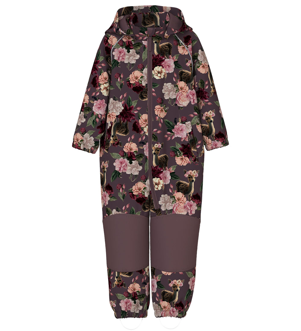 Name It Softshell Suit w. Fleece - NmfAlfa08 - Huckleberry/Deer