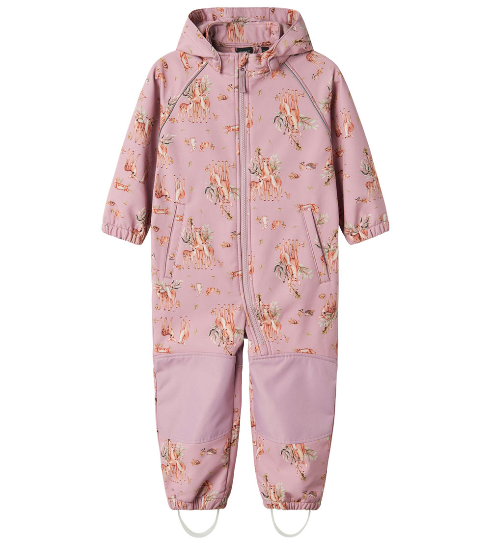 Name It Softshell Suit w. Fleece - NmfAlfa08 - Mauve Shadows/WOO