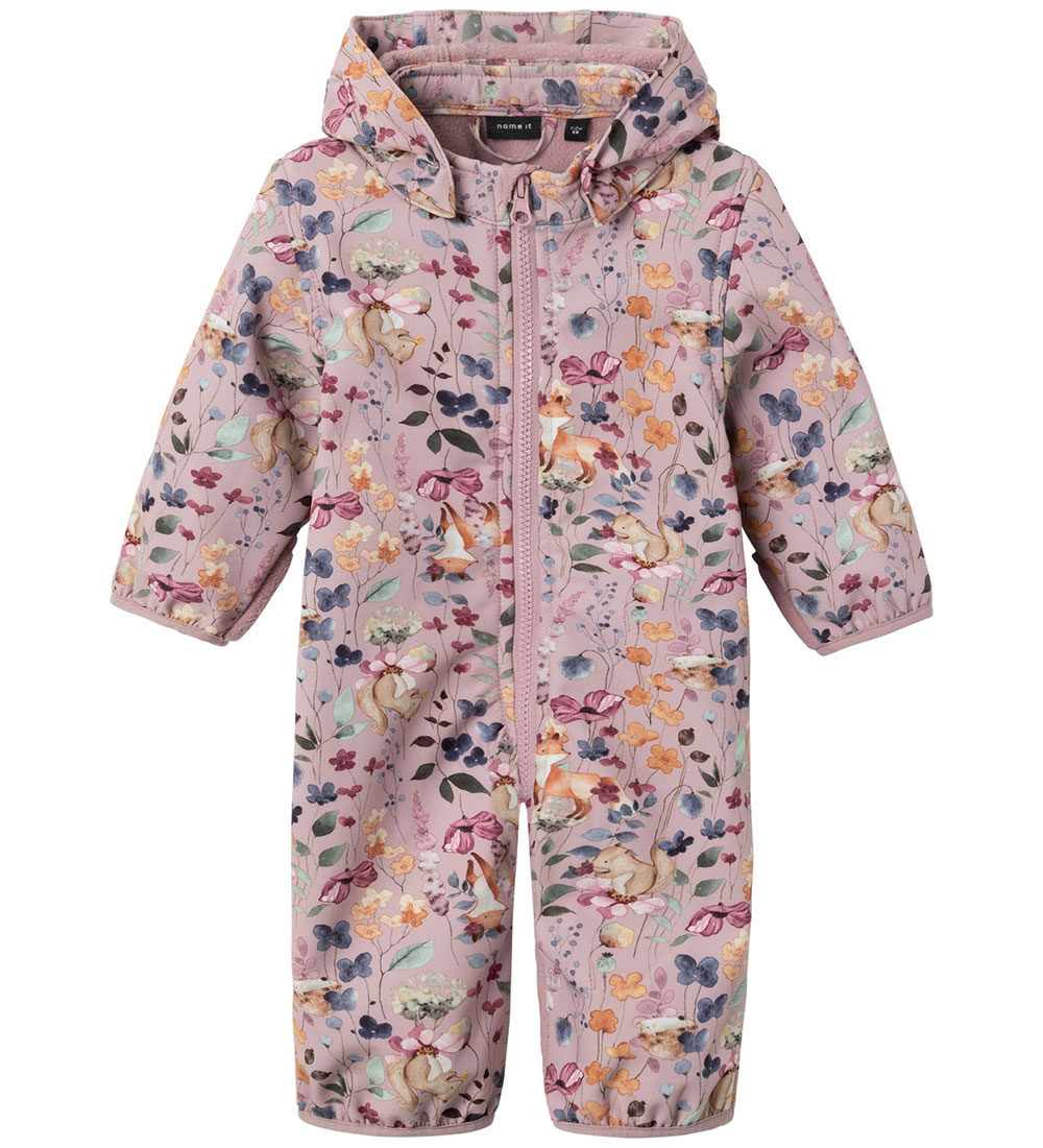 Combinaison Softshell av. Polaire Name It - NbfAlfa08 - Mauve Om