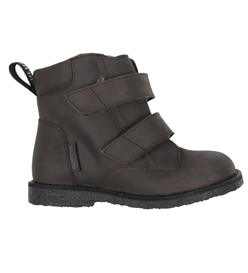 Angulus Winter Boots - Tex - Dark Brown w. Lining/Velcro