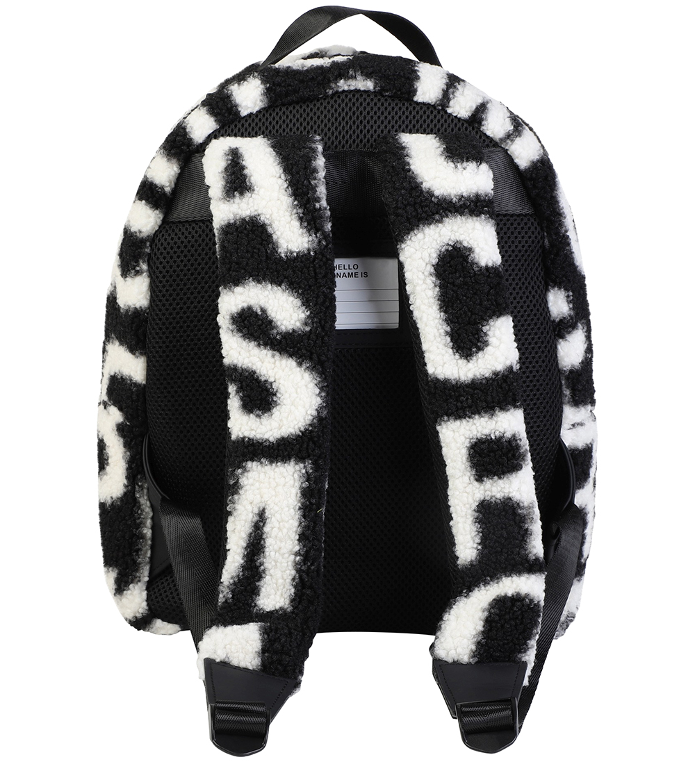 Little Marc Jacobs Backpack - Fleece - Black/White