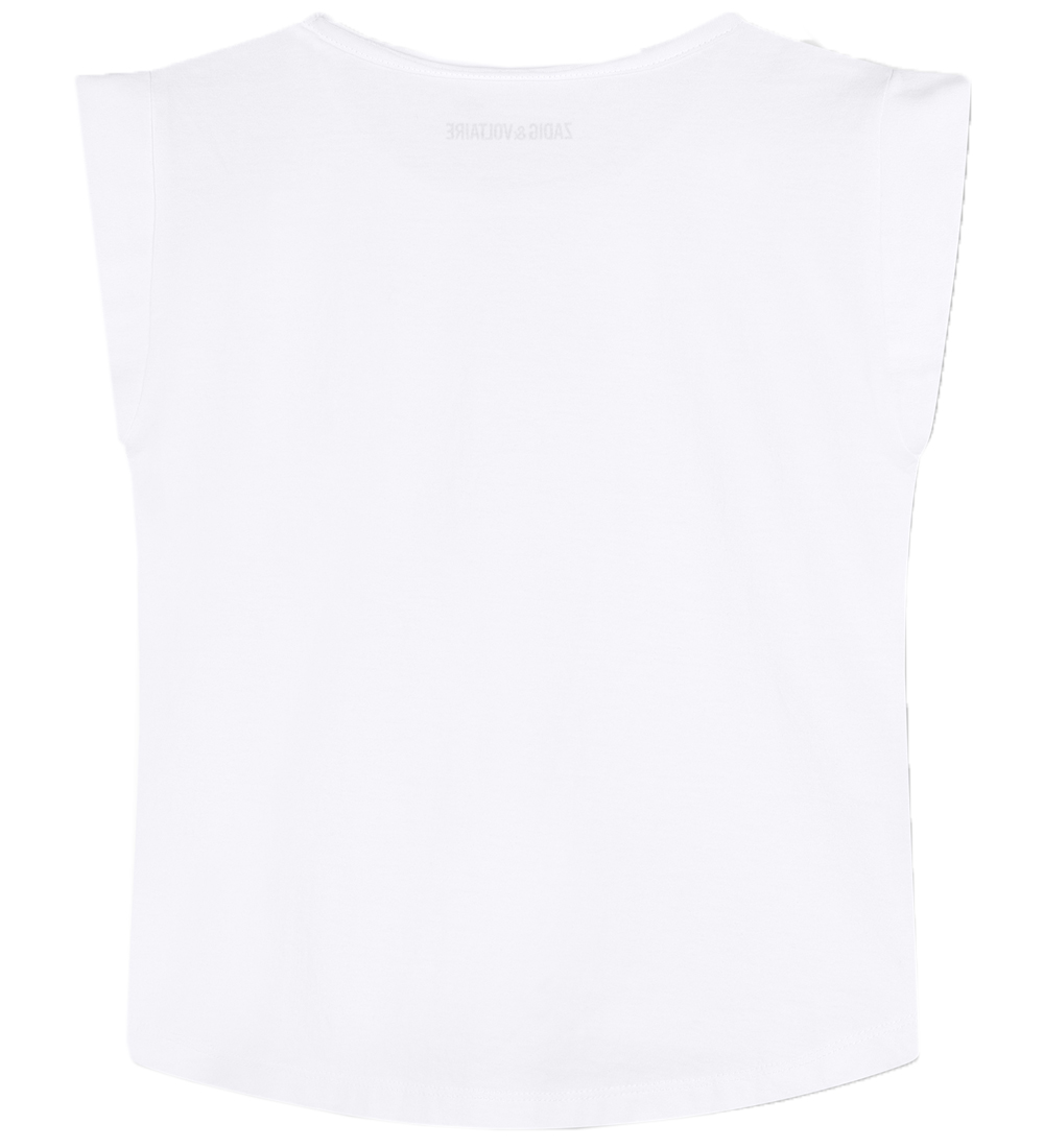 Zadig & Voltaire T-shirt - White w. Rhinestone