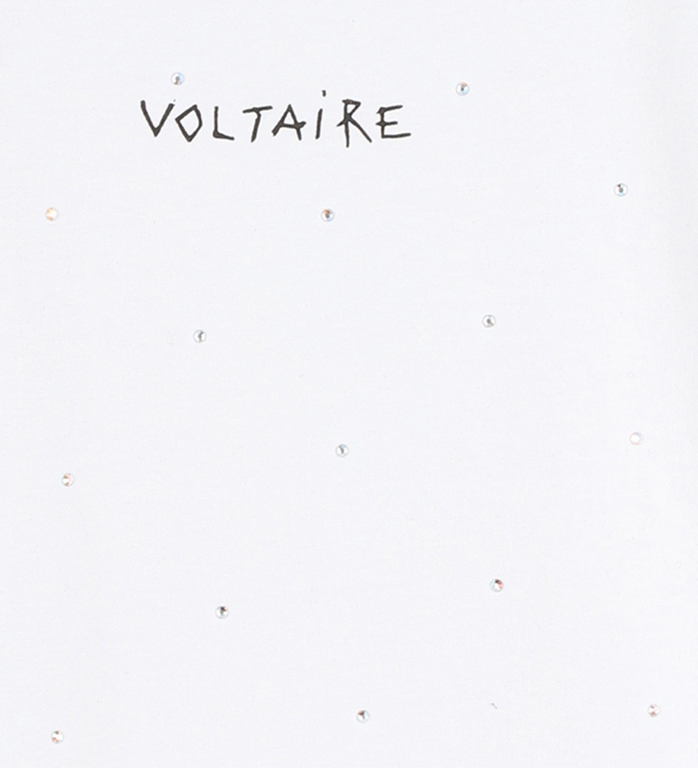 Zadig & Voltaire T-shirt - White w. Rhinestone