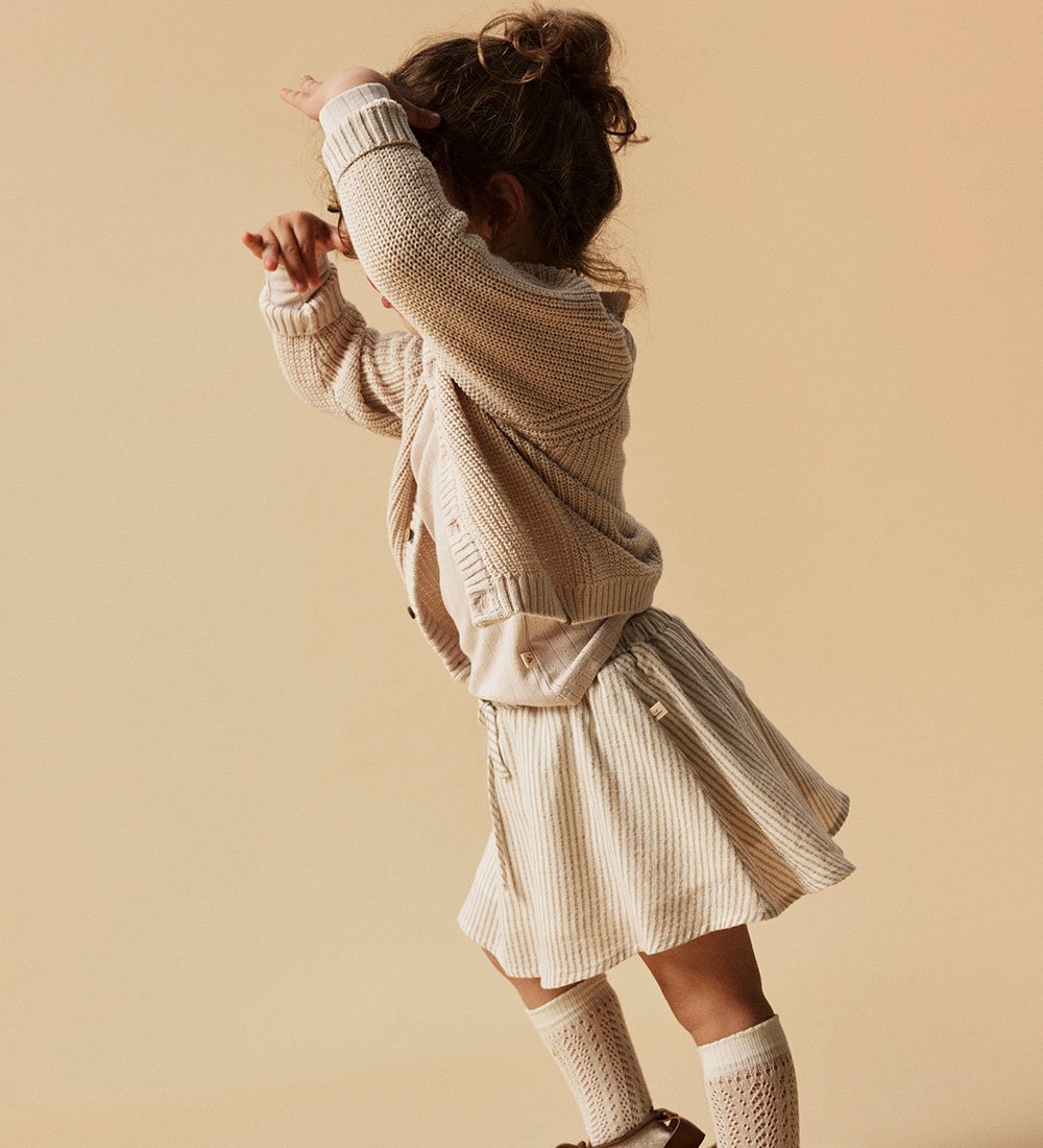 Lil Aterlier Skirt - NmfLino - Coconut Milk/taos Taupe