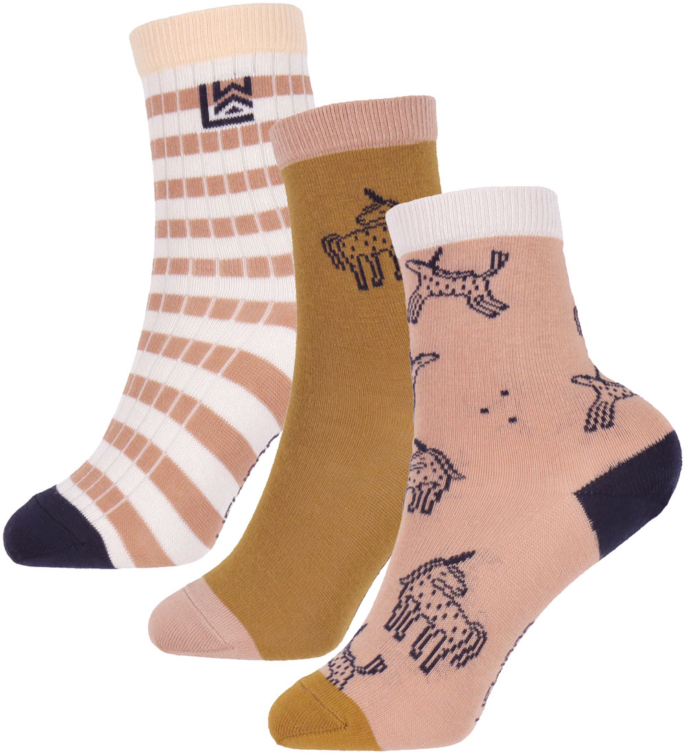 Liewood Socken - 3er-Pack - Silas - Unicorn/Pale Toskana Mix