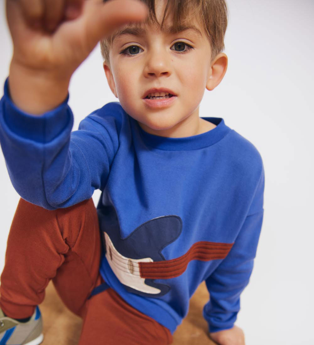 Freds World Sweatshirt - Hello Guitar - Stern Blue