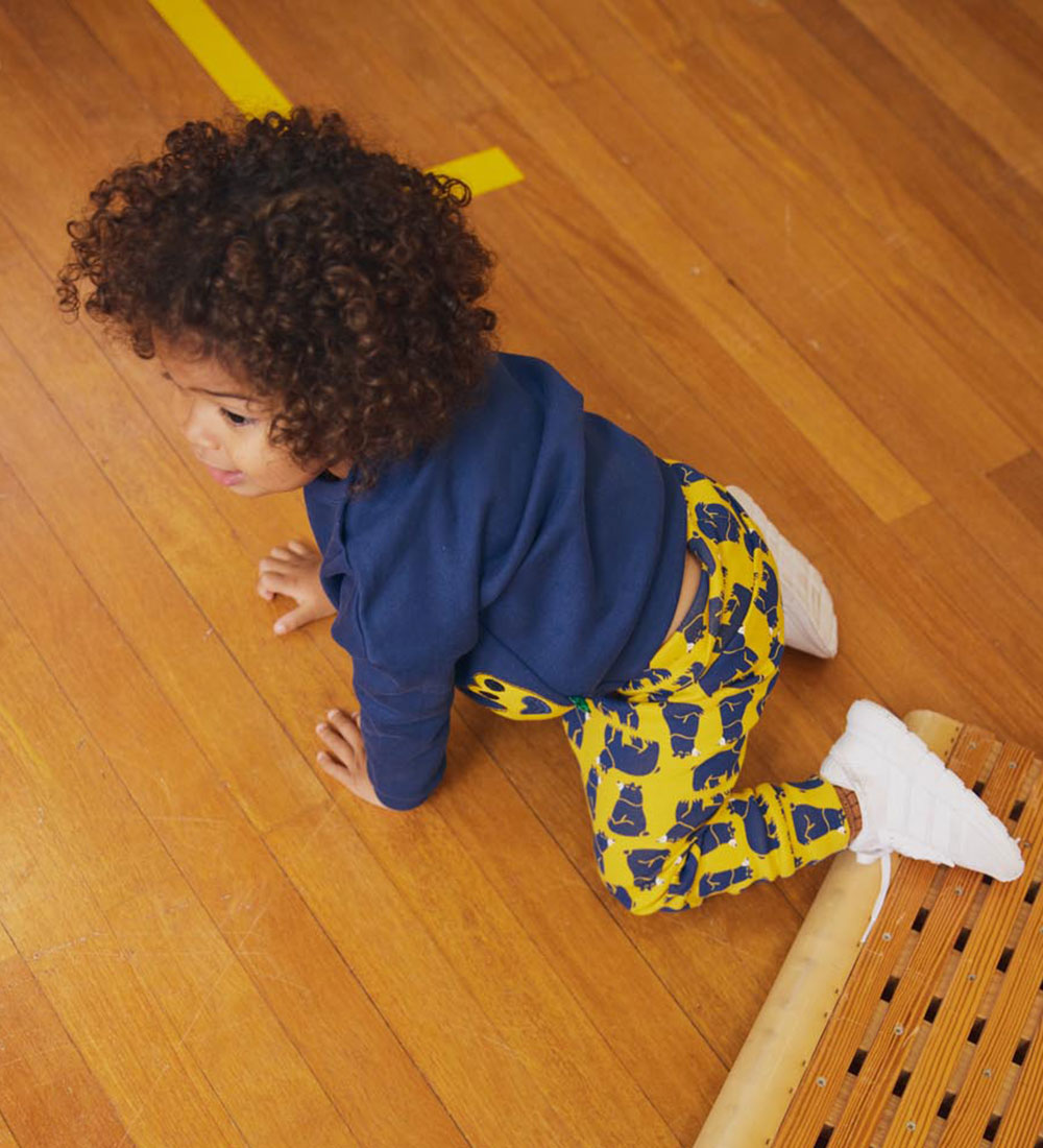 Freds World Trousers - Bear - Mango/Academy/Conditioner Cream