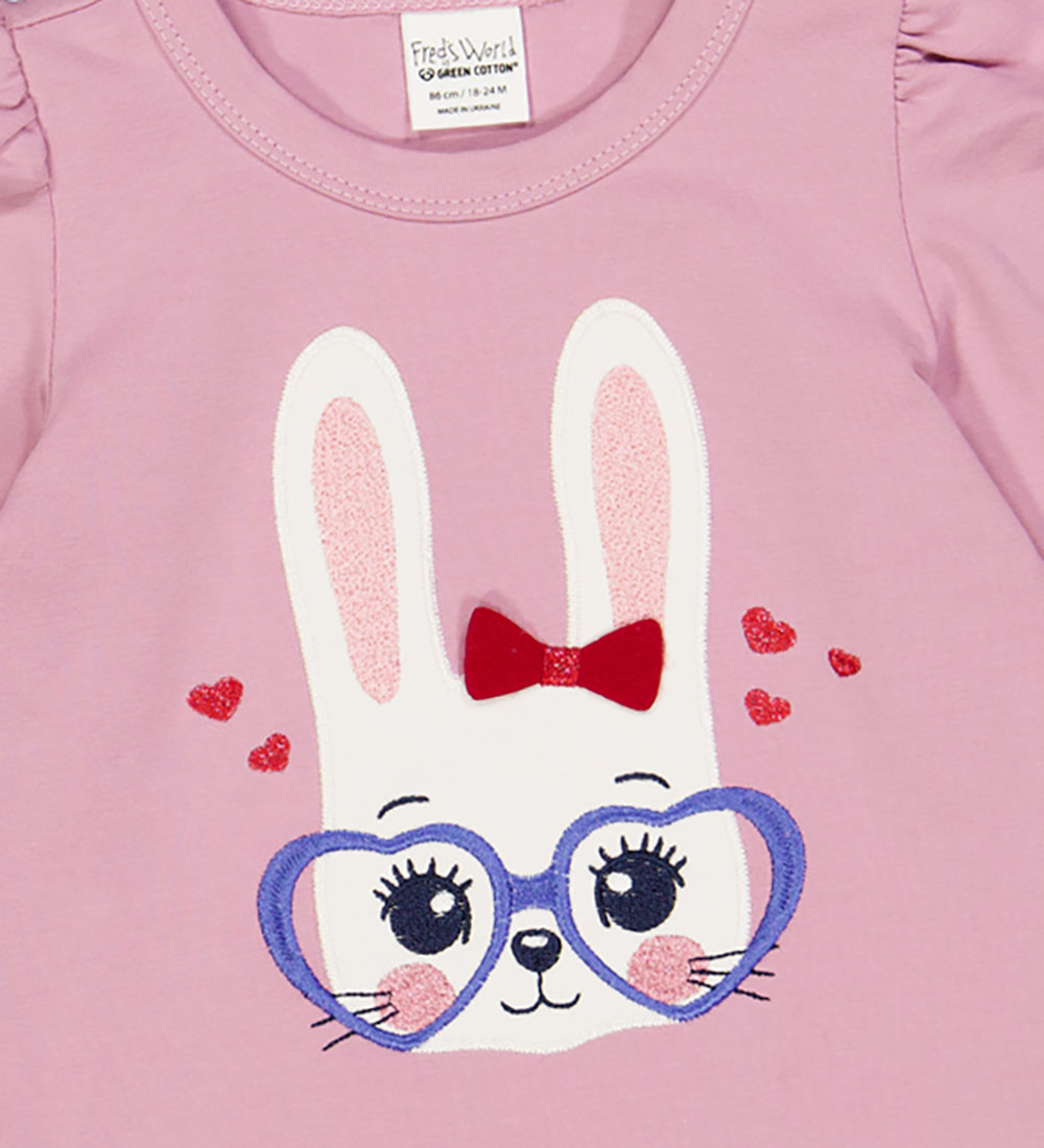 Freds World Pusero - Hello Bunny - Vaaleanpunainen Haze