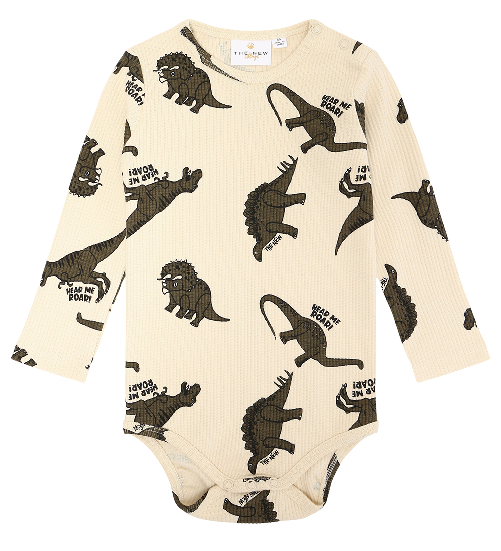 The New Siblings Bodysuit L/æ - Rib - TnsLevi - Angora Dino AOP