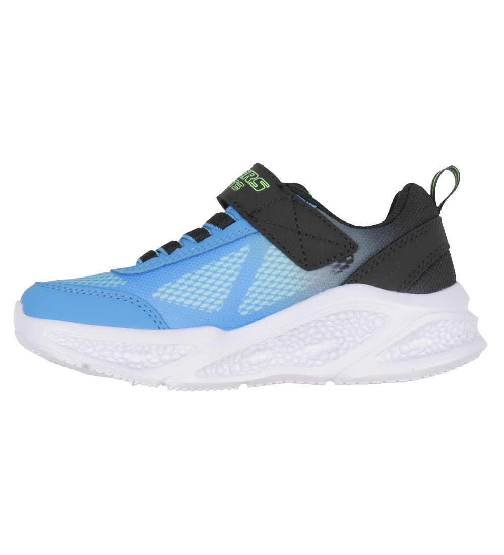 Skechers Sko - m. Lys - Meteor Lights - Svart/Blå