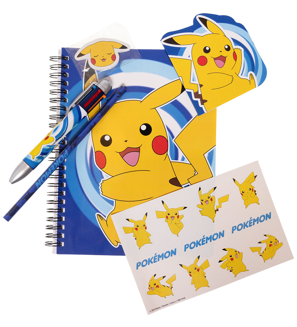 Pokémon Bleistiftset m. Mehrfarbig Stift
