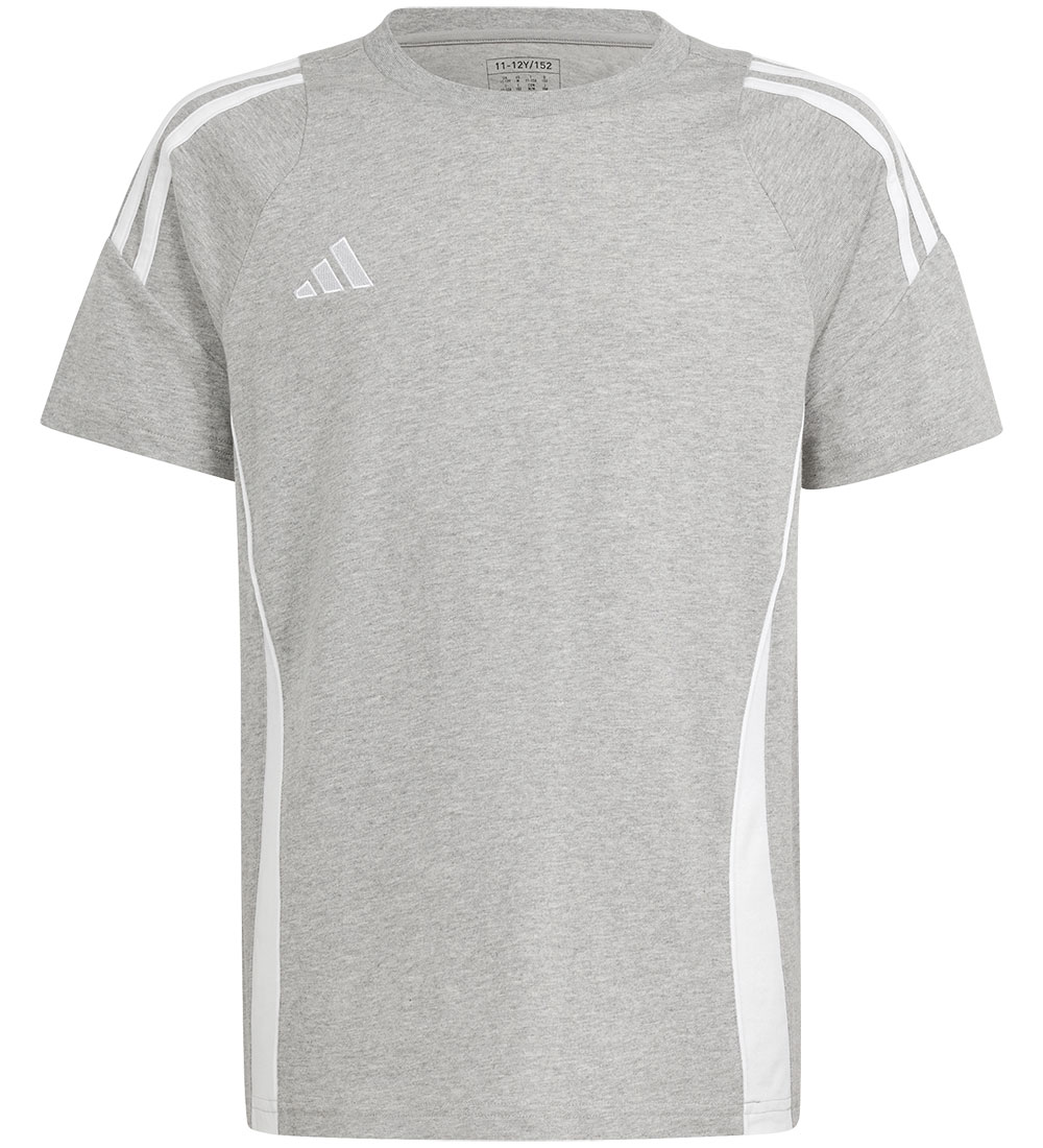 adidas Performance T-shirt - Tiro24 Swteey - Grey/White