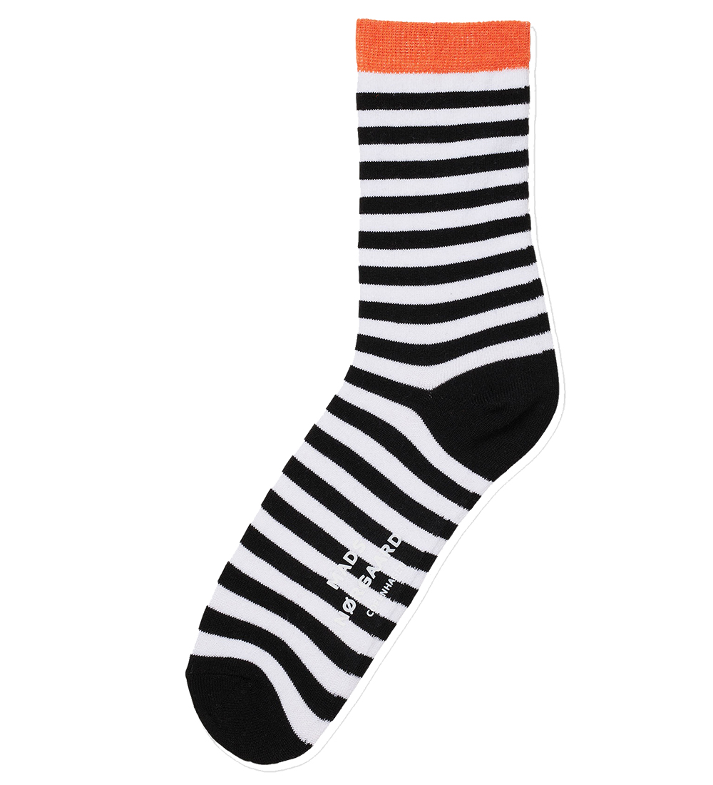 Mads Nørgaard Socks - 2-Pack - Ana Mix - Black Stripe/White Do