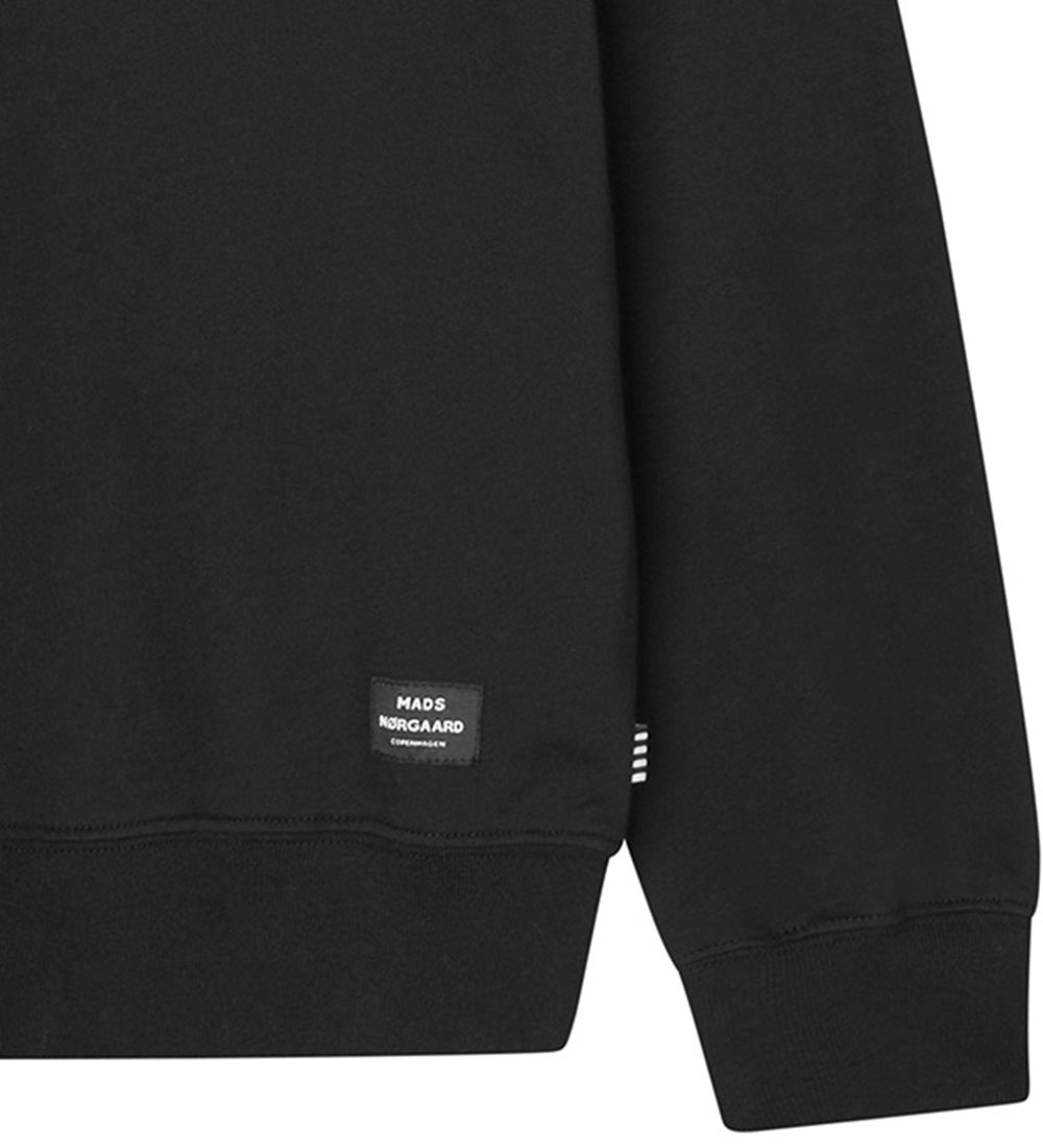Mads Nørgaard Sweatshirt - Light Terry Solo - Svart