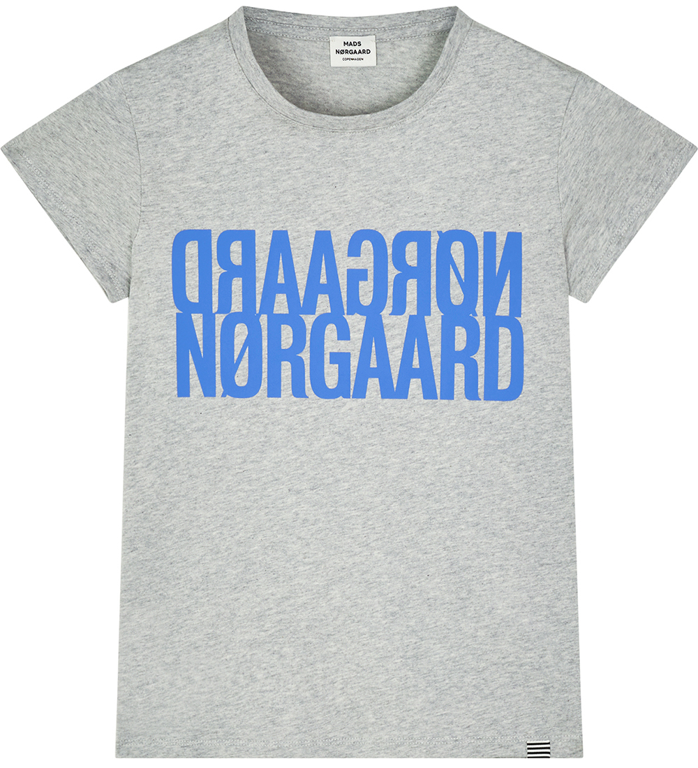 Mads Nørgaard T-shirt - Tuvina - Light Grey Melange