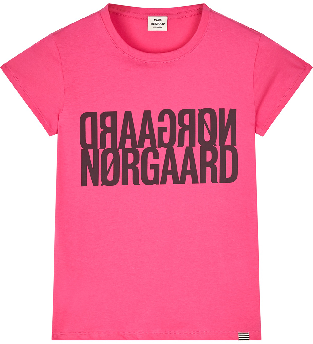 Mads Nørgaard T-shirt - Tuvina - Carmine Rose
