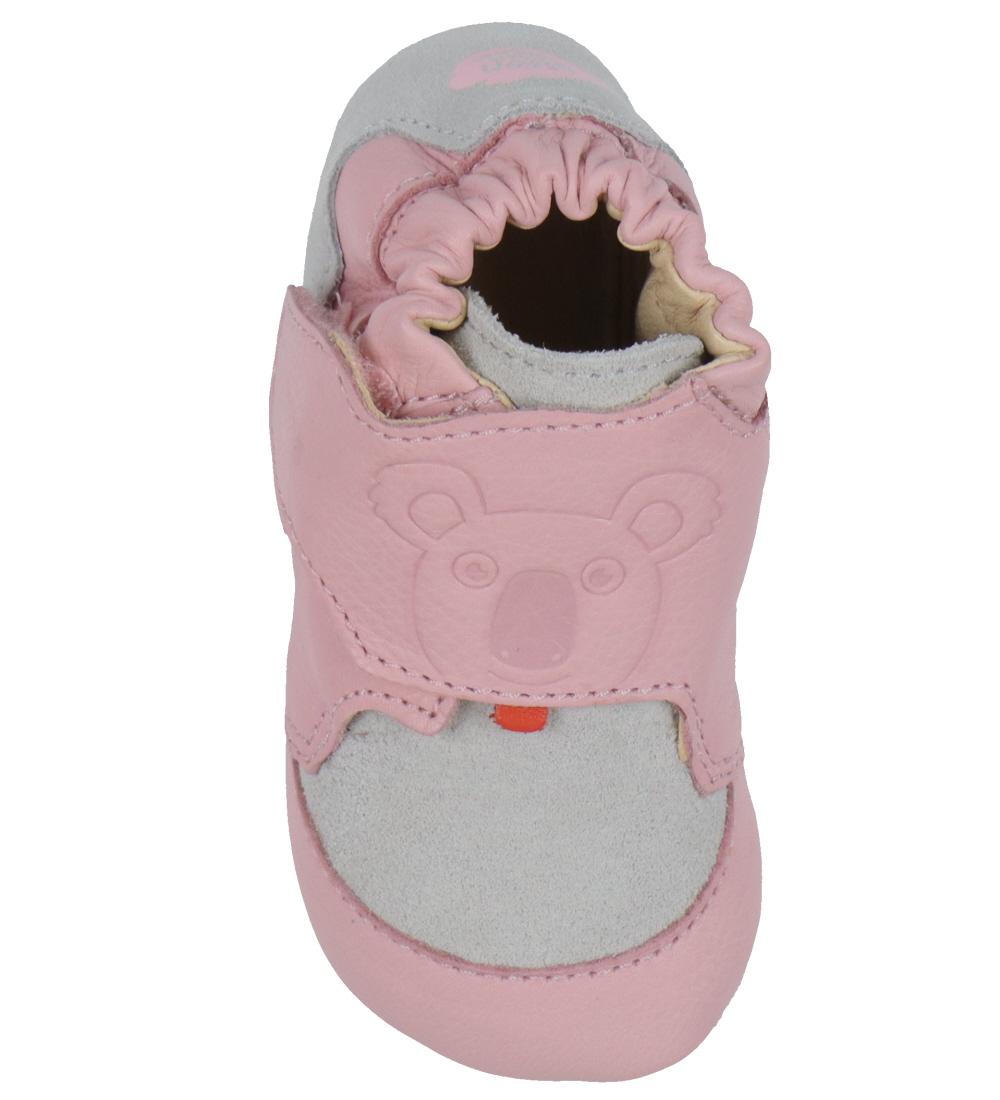 Affenzahn Soft Sole Leather Shoes - Crawly Koala - Pink